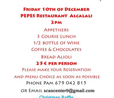 Christmas lunch, Alcalali, Dec 10th