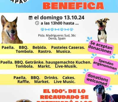 Fiesta benefica, Denia Oct 13.